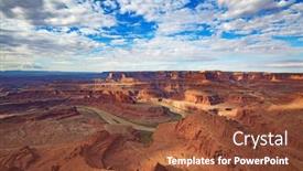  Presentation with utah - Audience pleasing presentation consisting of dead-horse-state-park-near backdrop and a tawny brown colored foreground