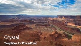  Presentation with park - PPT layouts enhanced with dead-horse-state-park-near background and a tawny brown colored foreground
