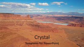  Presentation with horse - Audience pleasing slide deck consisting of dead-horse-state-park-near backdrop and a red colored foreground