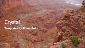  Presentation with horse - Colorful PPT layouts enhanced with dead horse state park near backdrop and a  colored foreground