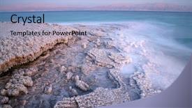  Presentation with sea galilee holy land - Amazing slides having dead sea coastline backdrop and a light blue colored foreground