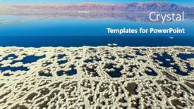 Presentation with day dead - Slides featuring dead-sea-evaporated-salt-forms background and a teal colored foreground