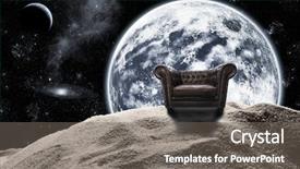  Presentation with space stars - Presentation design featuring dead stars - antique chair in space background and a  colored foreground