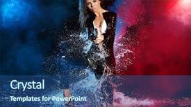  Presentation with sexy girl - Beautiful PPT layouts featuring dead stars - beautiful sexy girl holding gun backdrop and a ocean colored foreground