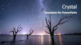  Presentation with star trails - Audience pleasing slides consisting of dead stars - star trails over lake bonney backdrop and a ocean colored foreground