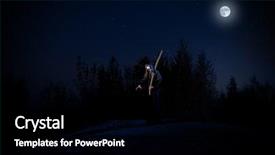  Presentation with stars - Audience pleasing slide deck consisting of dead stars - woman with braid in forest backdrop and a  colored foreground