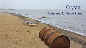  Presentation with environmental issues - Slide deck featuring a foreground - contemporary environmental background and a lemonade colored foreground