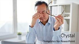  Presentation with tired - Cool new slide set with deadline and people concept - tired backdrop and a light blue colored foreground