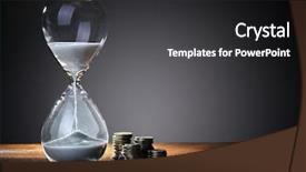  Presentation with british - Presentation theme having deadline and time is money background and a dark gray colored foreground