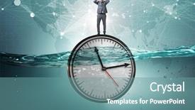  Presentation with time management - Theme enhanced with deadline and time management background and a seafoam green colored foreground