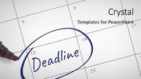  Presentation with composite - Audience pleasing presentation theme consisting of deadline text written on calendar backdrop and a white colored foreground