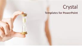  Presentation with waste management - Audience pleasing presentation theme consisting of deadline time management concept - close backdrop and a sky blue colored foreground