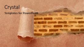  Presentation with brick wall - Cool new presentation theme with deadlock - brick wall background through torn backdrop and a  colored foreground