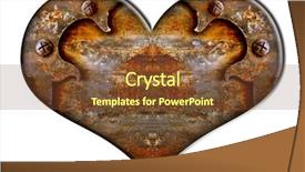  Presentation with white dove heart - Beautiful theme featuring deadlock - iron heart isolated backdrop and a tawny brown colored foreground