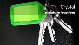  Presentation with deadlock - Beautiful presentation theme featuring deadlock - keys with tag backdrop and a black colored foreground