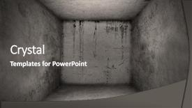  Presentation with deadlock - Theme consisting of deadlock - old grunge interior background and a gray colored foreground