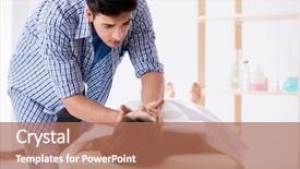  Presentation with mourning - Cool new slides with deadly diesease - man mourning his dead wife backdrop and a coral colored foreground