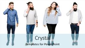  Presentation with isolated paw prints over white - Theme featuring deaf - collage of people over white background and a light blue colored foreground