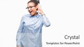  Presentation with african american business - Amazing slide set having deaf - young braided hair african american backdrop and a white colored foreground