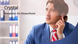  Presentation with hearing aid - Amazing PPT layouts having deaf employee using hearing aid backdrop and a lemonade colored foreground