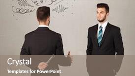  Presentation with weapon - Slide set having deal devil - ruthless businessman handshake background and a  colored foreground