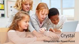  Presentation with learn - PPT layouts consisting of deal with social media background and a coral colored foreground