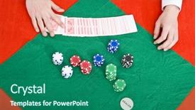  Presentation with poker - Cool new theme with dealer at a poker table backdrop and a ocean colored foreground