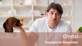  Presentation with neighbor - Theme consisting of dealing with neighbor flood leak background and a coral colored foreground