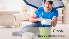  Presentation with neighbor - Slide deck enhanced with dealing with neighbor flood leak background and a lemonade colored foreground