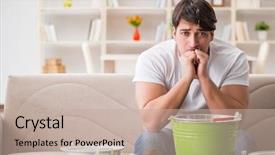  Presentation with neighbor - Colorful presentation enhanced with dealing with neighbor flood leak backdrop and a mint green colored foreground