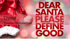  Presentation with good habit - Presentation enhanced with dear santa please define good background and a red colored foreground