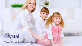  Presentation with family time fishing - Presentation theme featuring dearness - happy family spending time together background and a sky blue colored foreground