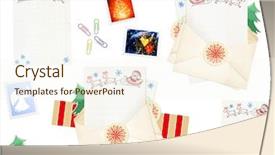  Presentation with elements - Audience pleasing slide deck consisting of dearness - letter to santa claus collection backdrop and a  colored foreground