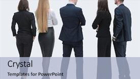  Presentation with forward - Presentation design consisting of dearness - rear view group of business background and a light blue colored foreground