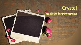  Presentation with notepad blank lined paper - Colorful PPT theme enhanced with death anniversary - blank photo paper and beautiful backdrop and a tawny brown colored foreground