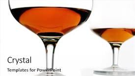  Presentation with brandy - PPT theme with death anniversary - brandy glasses background and a  colored foreground