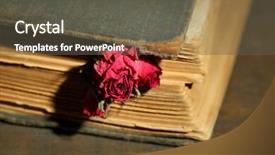  Presentation with anniversary - Slides enhanced with death anniversary - old book with beautiful pink background and a dark gray colored foreground