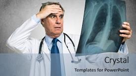  Presentation with dying - Slides featuring death dying - desperate doctor looking background and a light blue colored foreground