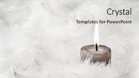  Presentation with dying - Beautiful slides featuring death dying - one grey burning candle backdrop and a light gray colored foreground