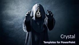  Presentation with death - Theme featuring death-is-coming background and a wine colored foreground