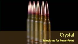  Presentation with black death - Slide deck having death row - ammunition cartridges on black background background and a tawny brown colored foreground