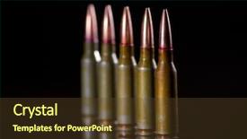  Presentation with black death - Beautiful slide deck featuring death row - ammunition cartridges on black background backdrop and a tawny brown colored foreground