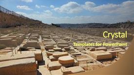  Presentation with ancient israel - Theme enhanced with death row - capital of israel - jerusalem background and a violet colored foreground