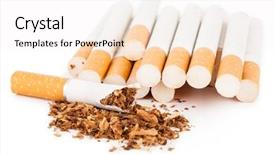  Presentation with death - Audience pleasing slide deck consisting of death row - cigarettes backdrop and a white colored foreground