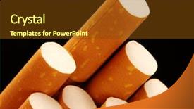  Presentation with cigarettes - Amazing PPT layouts having death row - extreme closeup of cigarettes detail backdrop and a tawny brown colored foreground