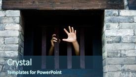  Presentation with death - Slides enhanced with death row - prisoner background and a ocean colored foreground