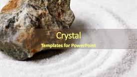  Presentation with zen - Colorful slide deck enhanced with death row - zen rock garden macro detail backdrop and a tawny brown colored foreground