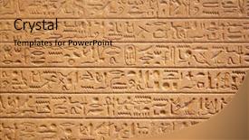 Presentation with egyptian - Audience pleasing PPT layouts consisting of death valley - egyptian hieroglyphs on the wall backdrop and a coral colored foreground