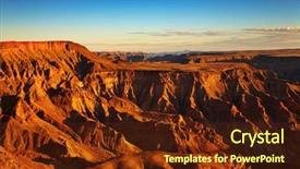  Presentation with fish river - Audience pleasing presentation theme consisting of death valley - fish river canyon- the second backdrop and a tawny brown colored foreground