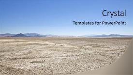  Presentation with route 66 mojave desert - Slides with death valley - late summer at zzyzx dry background and a light blue colored foreground